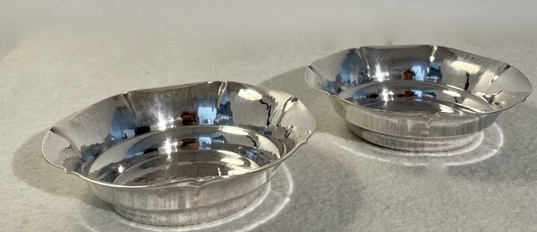 A Dutch Pair of Art Deco Solid Silver Dishes. C.F. Wewer. Schoonhoven. 1931