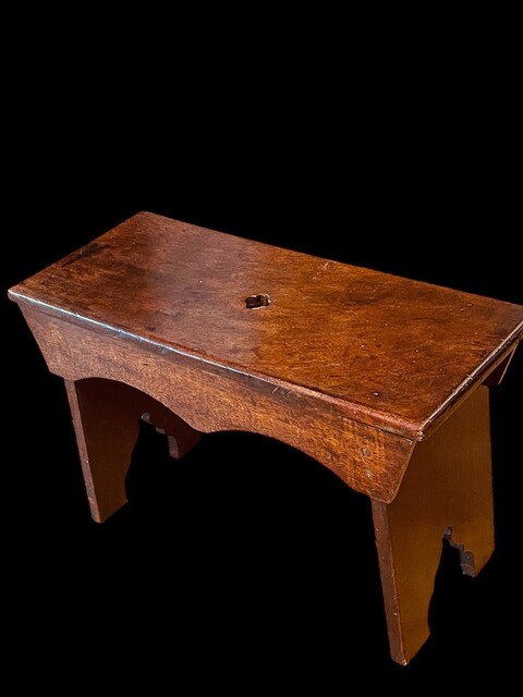 A Beautiful English 18th Century Mahogany Stool having a Stunning Patina. 