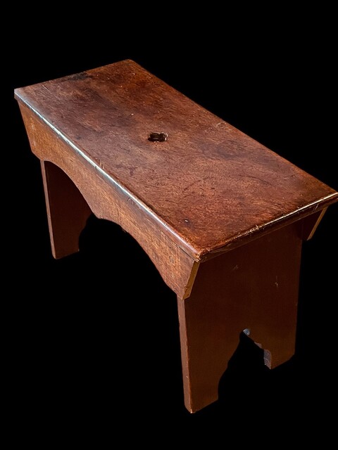 A Beautiful English 18th Century Mahogany Stool having a Stunning Patina. 