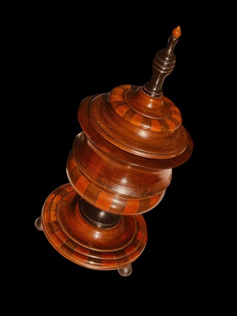 An 19th Century Mahogany Tobacco Jar on Stand.