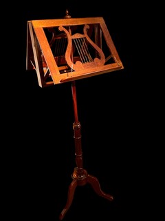 An English 19th Century Mahogany Double Music Stand