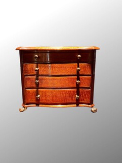 An English 19th Century Mahogany Miniature Chest of Drawers